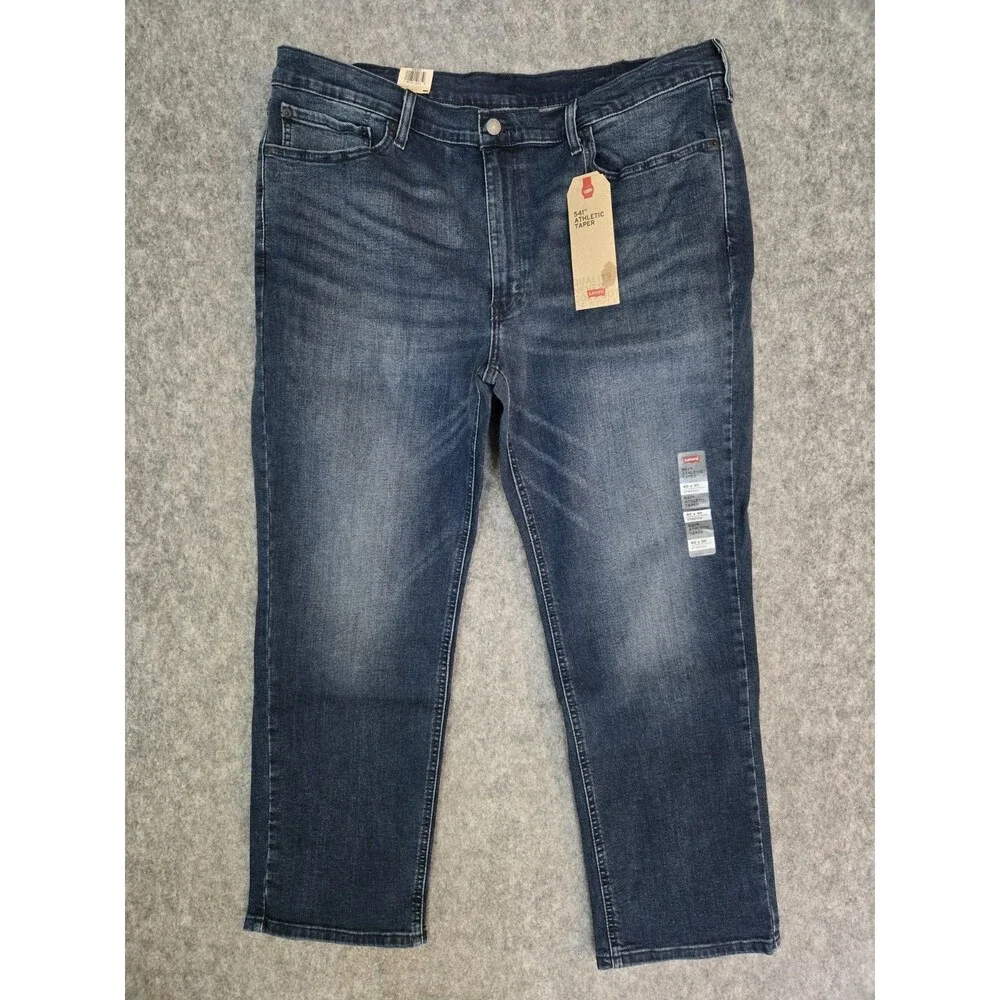 Levis 541 Mens Athletic Taper Jeans All Seasons Tech Stretch Blue 40x29 NEW NWT